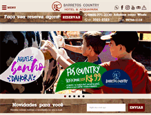 Tablet Screenshot of barretoscountryhotel.com.br